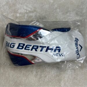 New Callaway Big Bertha REVA Driver Headcover White/Blue/Red. Head Cover